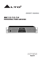 Alto Mac-2.2 - Owners Manual 